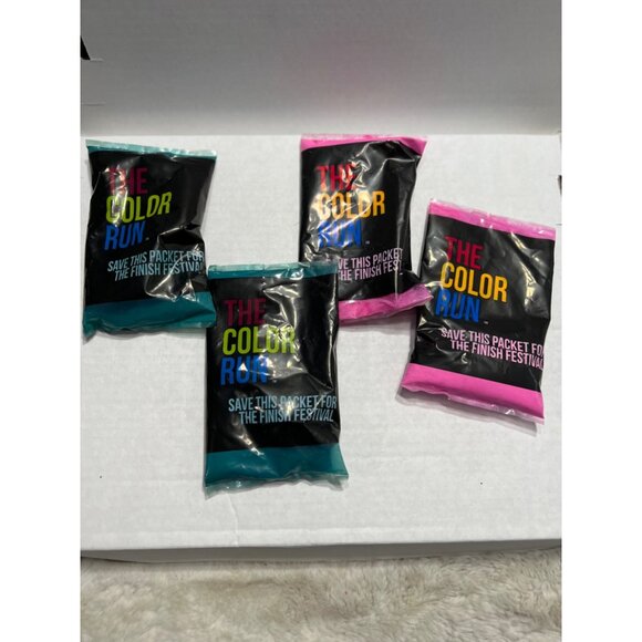 The Color Run Holi Powder pink and blue 4 packs - Picture 4 of 4